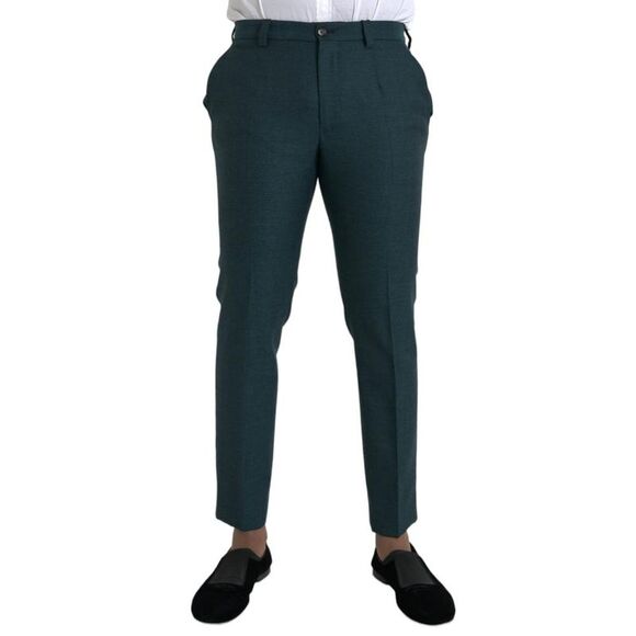 Dolce & Gabbana Tailored Trousers Slim Fit Men Dark Green Jeans & Pants